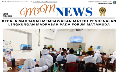 Kepala Madrasah Membawakan Materi Pengenalan Lingkungan Madrasah pada Forum MATAMUDA